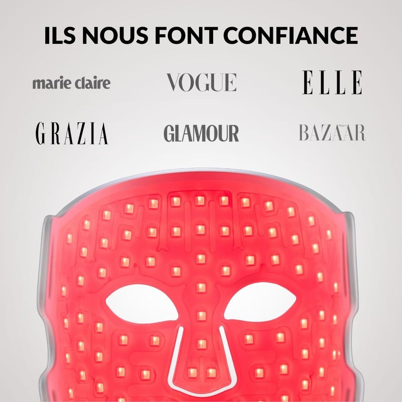 Masque LED Anti-Âge – Stimulation du Collagène & Raffermissement Naturel
