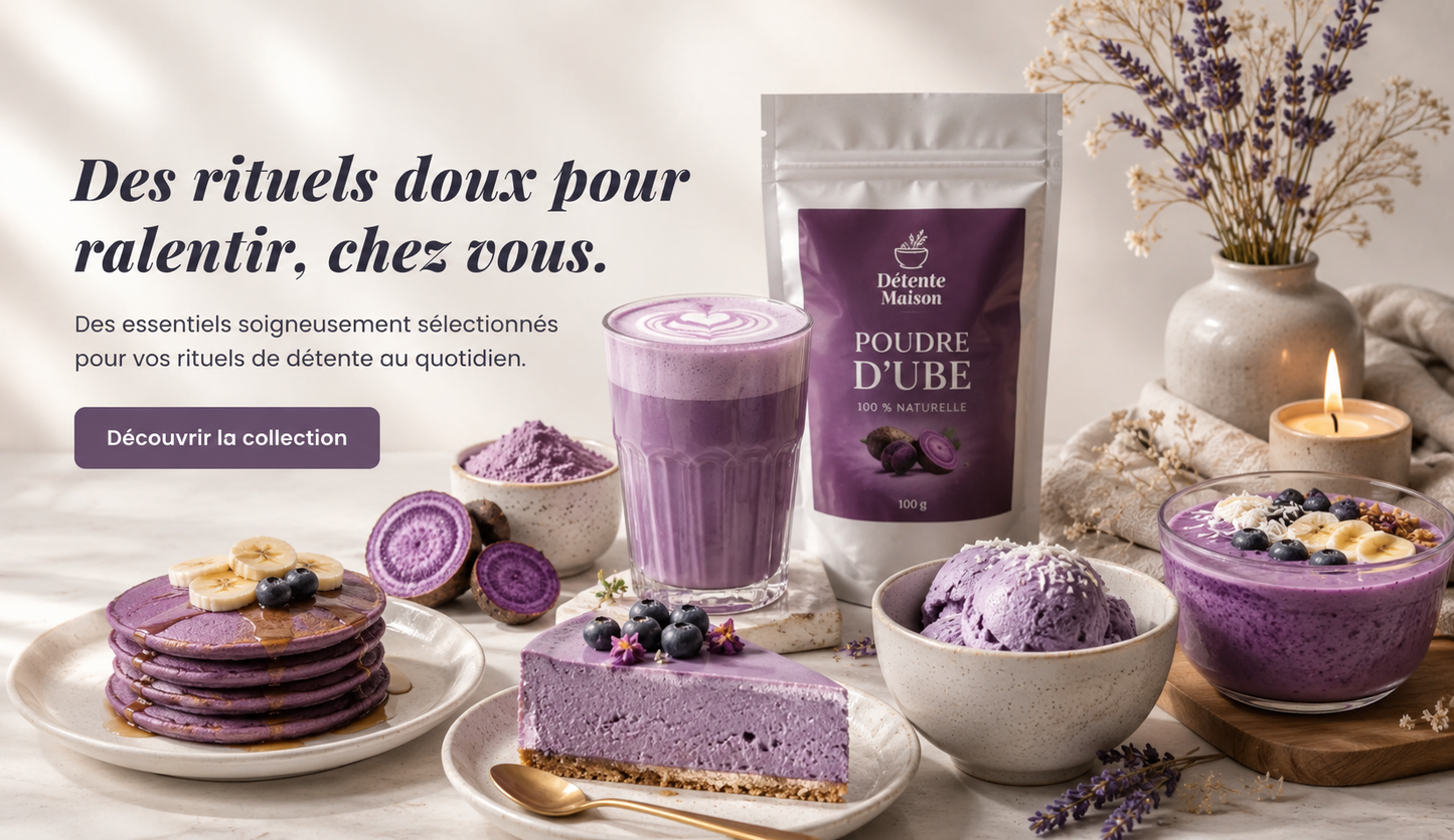 Poudre d'Ube 100 % Naturelle – L'Ingrédient Violet pour vos Recettes